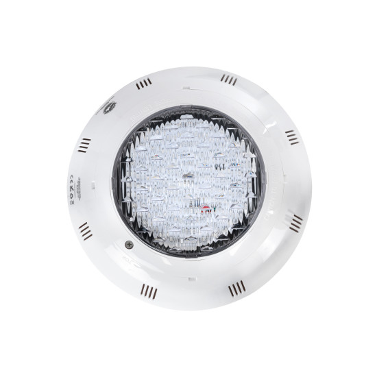 GloboStar® POOLΕΤΙ 61542 PRO Φωτιστικό Πισίνας LED 25W 1750lm 120° AC 12V Αδιάβροχο IP68 IK06 Tempered Glass Φ30 x Υ6.5cm RGB με Ασύρματο Χειριστήριο RF 2.4Ghz Εμβέλειας 60 Μέτρων - Bridgelux Chip - 2 Meter VDE Certified Cable - 3 Years Warranty