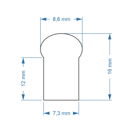 GloboStar® 70567 OVALE 120° Degree Neon Flex Epistar LED SMD 2835 1m 12W/m 120LED/m 1212lm/m 120° DC 24V Αδιάβροχη IP68 Ροζ Dimmable