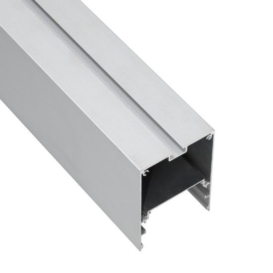 GloboStar® 70826-3M AVATAR Linear Γραμμικό Αρχιτεκτονικό Προφίλ Αλουμινίου Ανοδιωμένο με Λευκό Οπάλ Κάλυμμα για 4 Σειρές Ταινίας LED Πατητό - Press On 3 Μέτρα