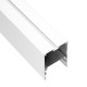 GloboStar® 70827-3M AVATAR Linear Γραμμικό Αρχιτεκτονικό Προφίλ Αλουμινίου Λευκό με Λευκό Οπάλ Κάλυμμα για 4 Σειρές Ταινίας LED Πατητό - Press On 3 Μέτρα