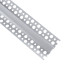 GloboStar® 70838-3M Χωνευτό για Γυψοσανίδα - Trimless Προφίλ Αλουμινίου Ανοδιωμένο με Λευκό Οπάλ Κάλυμμα για 1 Σειρά Ταινίας LED Πατητό - Press On Πακέτο 5 Τεμάχια των 3 Μέτρων