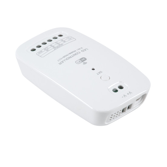 GloboStar® 73355 Ασύρματος WiFi LED RGBW+WW+CCT Controller IOS/Android 2in1 DC 9-24V Max 180W