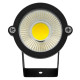 GloboStar® 75582 Προβολάκι Κήπου Καρφωτό - Δαπέδου Bridgelux COB LED 10W 1150lm 35° DC 12-24V Αδιάβροχο IP67 Φυσικό Λευκό 4500K Dimmable