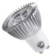 GloboStar® 76040 Σποτ LED GU10 MR16 3W 300lm 45° AC 220-240V IP20 Φ5 x Υ5.5cm Ψυχρό Λευκό 6000K Dimmable - 3 Χρόνια Εγγύηση