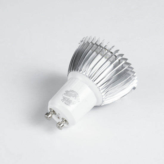 GloboStar® 76042 Σποτ LED GU10 MR16 3W 260lm 45° AC 220-240V IP20 Φ5 x Υ5.5cm Θερμό Λευκό 2700K Dimmable - 3 Χρόνια Εγγύηση