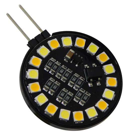 GloboStar® 76110 Λάμπα G4 LED SMD 2835 5W 600lm 120° DC 12V Side Pin CCT Θερμό 2700 K έως Ψυχρό 6000K Change by On/Off