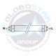 GloboStar® 76185 Λάμπα LED Τύπου Φθορίου T8 Αλουμινίου Τροφοδοσίας Δύο Άκρων 120cm 20W 230V 1800lm 180° με Καθαρό Κάλυμμα Θερμό Λευκό 3000K