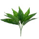 GloboStar® PEACOCK PLANT D.GREEN 78288 Τεχνητό Φυτό Καλαθέα Σ.Πρ. - Μπουκέτο Διακοσμητικών Φυτών - Κλαδιών με Φύλλωμα Πράσινο Υ28cm