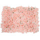GloboStar® 78325 Συνθετικό Πάνελ Λουλουδιών - Κάθετος Κήπος Ορτανσία Ροζ/Απαλό Ροζ Μ60 x Υ40 x Π5cm