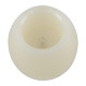 GloboStar® CANDLE 79549 ΣΕΤ 2 x Διακοσμητικά Realistic Κεράκια με LED Εφέ Κινούμενης Φλόγας - Μπαταρίας 12 x CR2032 Θερμό Λευκό 2700K Μπεζ D6 x H5cm