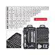GloboStar® 79998 Επαγγελματικό Mini Σετ Εργαλείων 115 Εξαρτημάτων σε 1 DIY Tool Kit - Για Επισκευές iPhone,Samsung κλπ Κινητά Τηλέφωνα - PC - Laptop - Xbox - Ρολογιών - Οπτικά - Γυαλιά και Γενικών Μικρόεπισκευών Λεπτομέρειας με Μαγνητικό Κατσαβίδι