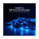 GloboStar® 80098 SONOFF L3-5M RGB Smart LED Strip Light WiFi 2.4GHz 90 SMD/M 5050 5m Roll & Power Adapter DC 5V Max 10W