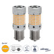 GloboStar® 81477-B Λάμπες Αυτοκινήτου LED 1156 - BA15S - P21W 3rd Generation Can-Bus Extreme Series 150xSMD2016 28W 2240lm 360° DC 12-16V IP20 Φ2.1 x Υ5.5cm Πορτοκαλί - Σετ 2 Τεμαχίων σε Box