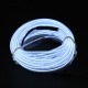 GloboStar® 82200 TUBE 360° Degree Διακοσμητική EL-Wire Neon Αυτοκινήτου Κορδόνι ΣΕΤ 3m 1W/3m 30lm/m 360° DC 12V με Βύσμα Αναπτήρα Αυτοκινήτου Αδιάβροχη IP68 Ψυχρό Λευκό 6000K