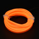 GloboStar® 82201 TUBE 360° Degree Διακοσμητική EL-Wire Neon Αυτοκινήτου Κορδόνι ΣΕΤ 3m 1W/3m 30lm/m 360° DC 12V με Βύσμα Αναπτήρα Αυτοκινήτου Αδιάβροχη IP68 Πορτοκαλί