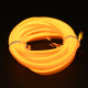 GloboStar® 82208 TUBE 360° Degree Διακοσμητική EL-Wire Neon Αυτοκινήτου Κορδόνι ΣΕΤ 3m 1W/3m 30lm/m 360° DC 12V με Βύσμα Αναπτήρα Αυτοκινήτου Αδιάβροχη IP68 Κίτρινο