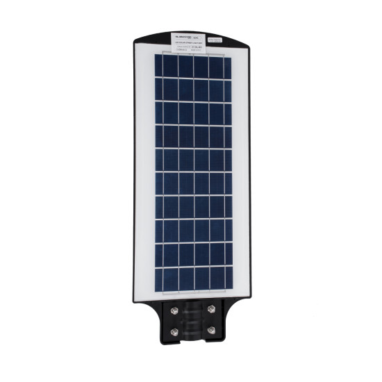 GloboStar® STREETA 85343 Professional LED Solar Street Light Αυτόνομο Ηλιακό Φωτιστικό Δρόμου 90W 900lm 144 x LED SMD 5730 με Ενσωματωμένο Φωτοβολταϊκό Panel 6V 12W & Επαναφορτιζόμενη Μπαταρία Li-ion 3.2V 12000mAh με Αισθητήρα Ημέρας-Νύχτας & PIR Αισθητήρ