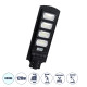 GloboStar® STREETA 85344 Professional LED Solar Street Light Αυτόνομο Ηλιακό Φωτιστικό Δρόμου 120W 1200lm 192 x LED SMD 5730 με Ενσωματωμένο Φωτοβολταϊκό Panel 6V 15W & Επαναφορτιζόμενη Μπαταρία Li-ion 3.2V 15000mAh με Αισθητήρα Ημέρας-Νύχτας & PIR Αισθητ