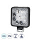 GloboStar® 85404 Vehicle Work Lights - Φώτα Εργασίας για Οχήματα LED 27W DC 10-30V Αδιάβροχο IP67 Ψυχρό Λευκό 6000K Μ14 x Π11 x Υ2.2cm