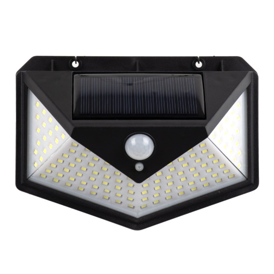 GloboStar® 85714 Αυτόνομο Ηλιακό Φωτιστικό LED SMD 10W 1000lm με Ενσωματωμένη Μπαταρία 1200mAh - Φωτοβολταϊκό Πάνελ με Αισθητήρα Ημέρας-Νύχτας και PIR Αισθητήρα Κίνησης Αδιάβροχο IP65 Ψυχρό Λευκό 6000K