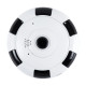 GloboStar® 86027 Επιτοίχια IP Camera 1080P WiFi 360° Μοιρών - Νυχτερινή Όραση με LED IR - Διπλή Κατέυθυνση Ομιλίας - Ανιχνευτή Κίνησης - Νυχτερινή Λήψη - Λευκό Μαύρο