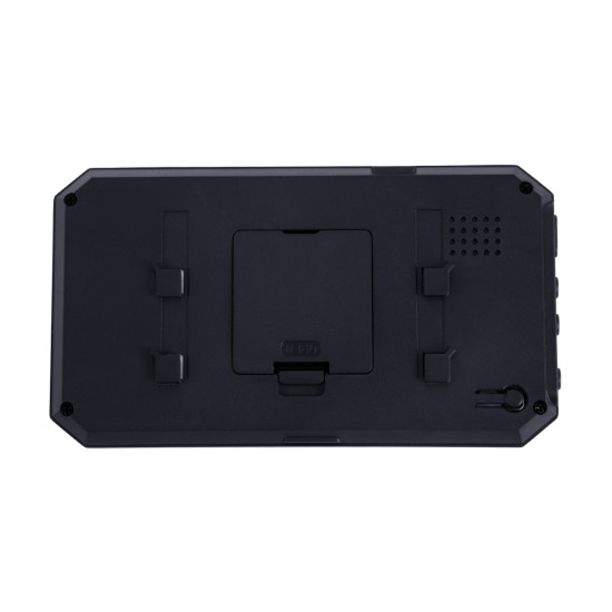 GloboStar® 86063 Επαναφορτιζόμενη Ψηφιακή Έξυπνη Camera Εξώπορτας 90° Μοιρών με Έγχρωμη Οθόνη 4.1" Inches - USB - Νυχτερινή Όραση με LED IR - Κουδούνι - Μαύρο