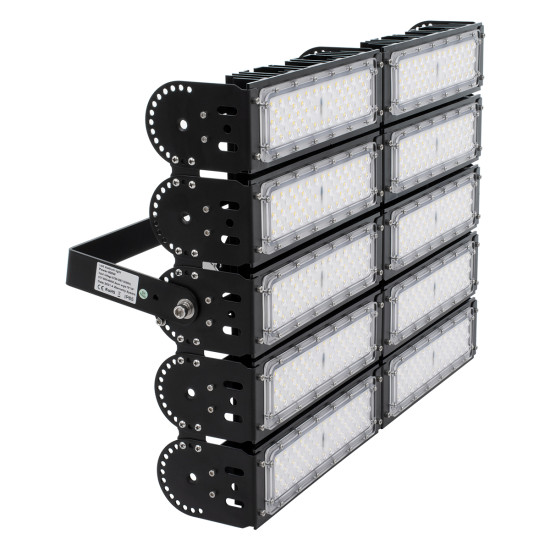 GloboStar® GOLIATH 90104 LED Προβολέας Γηπέδου - Φωτιστικό Tunnel 500W 80000LM 75°*135° AC 100-277V IP65 -  Ψυχρό Λευκό 5000K - MeanWell Driver & LumiLEDs Chip - 5 Years Warranty