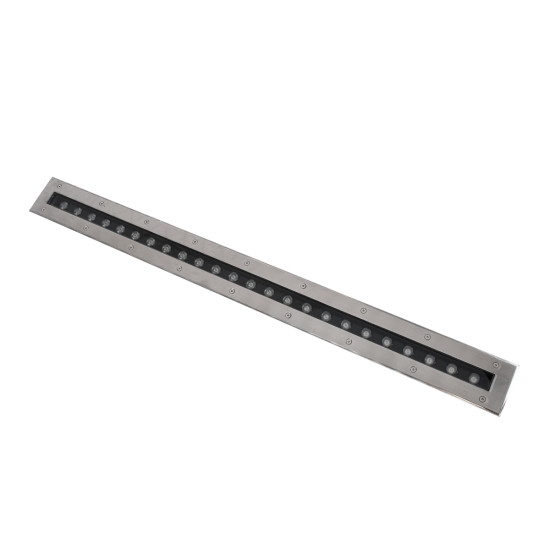 GloboStar® UNDERGROUND-REMVI 90194-Y Χωνευτό Φωτιστικό Wall Washer Δαπέδου LED 18W 1440lm 10° DC 24V Αδιάβροχο IP68 L100 x W9 x H7.2cm Αρχιτεκτονικό Πορτοκαλί 2200K - Ανοξείδωτο Ατσάλι - 3 Years Warranty