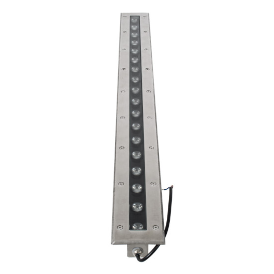 GloboStar® UNDERGROUND-REMVI 90194-Y Χωνευτό Φωτιστικό Wall Washer Δαπέδου LED 18W 1440lm 10° DC 24V Αδιάβροχο IP68 L100 x W9 x H7.2cm Αρχιτεκτονικό Πορτοκαλί 2200K - Ανοξείδωτο Ατσάλι - 3 Years Warranty