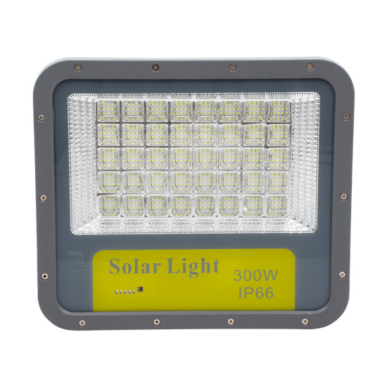 GloboStar® HECATE 90206 Αυτόνομος Ηλιακός Προβολέας LED SUPREME Series SMD 300W 30000lm με Ενσωματωμένη Μπαταρία 30000mAh - Φωτοβολταϊκό Πάνελ με Αισθητήρα Ημέρας-Νύχτας και Ασύρματο Χειριστήριο RF 2.4Ghz Αδιάβροχος IP66 Ψυχρό Λευκό 6000K - 3 Χρόνια Εγγύη