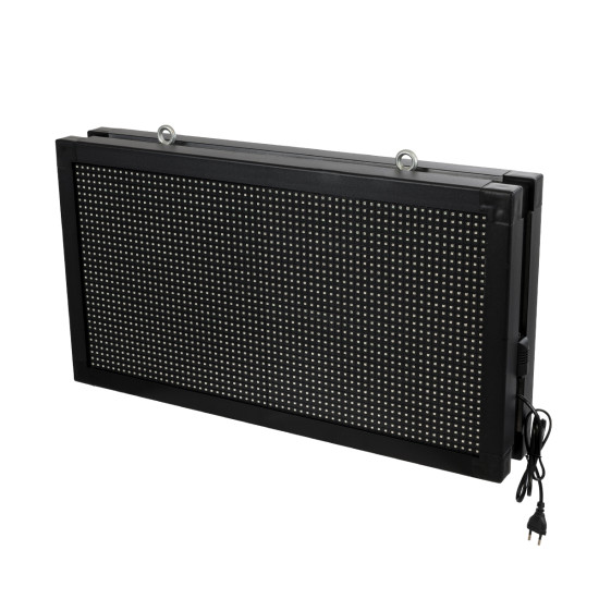 GloboStar® DISPLAY 90279 LED Scrolling Display 64x32cm - Κυλιόμενη Ψηφιακή Πινακίδα / Επιγραφή Διπλής Όψης P10 LED SMD AC 220-240V - Λειτουργία μέσω Wi-Fi με Εφαρμογή APP - Αισθήτηρας Θερμοκρασίας και Υγρασίας - Αδιάβροχο IP65 - Μ70 x Π11 x Υ38.5cm - RGB