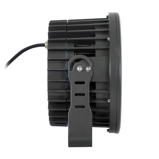 GloboStar® FLOOD-NEVA 90399 Προβολέας Wall Washer για Φωτισμό Κτιρίων LED 54W 5130lm 30° DC 24V Αδιάβροχο IP65 L24.5 x W24.5 x H14.7cm Φυσικό Λευκό 4500K - Μαύρο - 3 Years Warranty