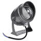 GloboStar® SPOT-XENIA 90634 Σποτ Φωτισμου Wall Washer LED 16W 1280lm 3° dc 24V Αδιάβροχο IP65 Φ9 x Υ12cm Μπλε - Σφυρήλατο Γκρι - 3 Years Warranty