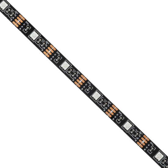 GloboStar® DIGISTRIP 90757 Set RGB Strip - Σετ RGB Ταινίας 5 Μέτρων με Controller & Ασύρματο Χειριστήριο IR - LED SMD 5050 36W/5m 150LED/5m 2880lm/m 120° DC 5V με USB 2.0 IP20 Πολύχρωμο RGB - Dimmable - Μαύρο Σώμα - Μ500 x Π1 x Υ0.2cm - Συσκευασία 5 Μέτρω