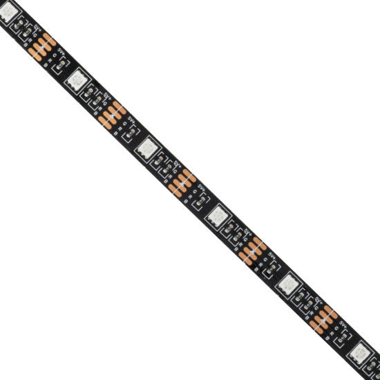 GloboStar® DIGISTRIP 90759 Set RGB Strip - Σετ Ταινίας 5 Μέτρων με Controller & WiFi Mobile APP - LED SMD 5050 36W/5m 150LED/5m 2880lm/m 120° DC 5V με USB 2.0 & WiFi Mobile APP IP20 Πολύχρωμο RGB - Dimmable - Μαύρο Σώμα - Μ500 x Π1 x Υ0.2cm - Συσκευασία 5