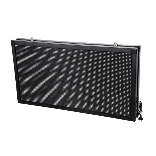 GloboStar® DISPLAY 90814 LED Scrolling Display 96x48cm - Κυλιόμενη Ψηφιακή Πινακίδα / Επιγραφή Διπλής Όψης P10 LED SMD AC 220-240V - Λειτουργία μέσω Wi-Fi με Εφαρμογή APP - Αισθήτηρας Θερμοκρασίας και Υγρασίας - Αδιάβροχο IP65 - Μ102 x Π11 x Υ54.5cm - Μπλ