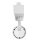 Μονοφασικό Bridgelux COB LED Λευκό Φωτιστικό Σποτ Ράγας 10W 230V 1300lm 30° Ψυχρό Λευκό 6000k GloboStar 93092