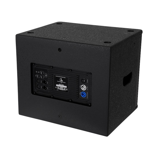 GloboStar® FDB ES110SA 98006 Facilities Speaker - Ενεργό Αυτοενισχυόμενο Ηχείο Subwoofer Εγκαταστάσεων Επιδαπέδιο με Ψηφιακό Ενισχυτή BA1.3 AC 220V/50-60Hz - 300W RMS (600W Peak) - 1 x 10" Inches LF - IP20 - Μαύρο - Μ44.5 x Π36.5 x Υ37.5cm