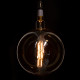 GloboStar® 99030 Λάμπα LED Long Filament E27 G380 ORBITAL Γλόμπος 10W 800lm 360° AC 220-240V IP20 Φ38 x Υ55cm Ultra Θερμό Λευκό 2200K με Μελί Γυαλί - Dimmable - 3 Years Warranty - The Bigger Bulb in Greece