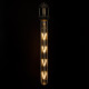 GloboStar® 99050 Λάμπα LED Long Filament E27 T30 Σωλήνας 8W 720lm 360° AC 220-240V IP20 Φ3 x Υ30cm Ultra Θερμό Λευκό 2200K με Μελί Γυαλί - Dimmable - 3 Years Warranty
