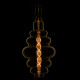 GloboStar® 99172 Λάμπα LED Soft S Spiral Filament E27 BH200 GRAPES Γλόμπος 8W 560lm 360° AC 220-240V IP20 Φ20 x Υ41cm Ultra Θερμό Λευκό 2200K με Μελί Γυαλί - Dimmable - 3 Χρόνια Εγγύηση