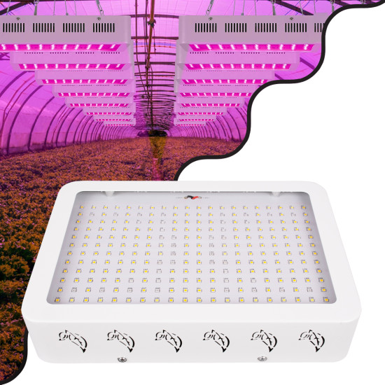 GloboStar® 85952 Grow Light Full Spectrum LED Φωτιστικό Ανάπτυξης Φυτών Θερμοκηπίου SMD 2835 174W 160° AC230V IP54 Εσωτερικού Χώρου για Κάλυψη Επιφάνειας 3m x 3m Πλήρους Φάσματος Φωτισμού