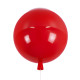 GloboStar® BALLOON 00652 Μοντέρνο Παιδικό Φωτιστικό Οροφής Μονόφωτο Κόκκινο Πλαστικό Μπάλα Φ30 x Υ33cm