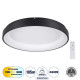 GloboStar® SALEM 61237 Πλαφονιέρα Οροφής Δαχτυλίδι-Κύκλος LED CCT 105W 12075lm 120° AC 220-240V - Εναλλαγή Φωτισμού μέσω Τηλεχειριστηρίου All In One Ψυχρό 6000k+Φυσικό 4500k+Θερμό 2700k Dimmable Φ60cm - Μαύρο - 3 Years Warranty