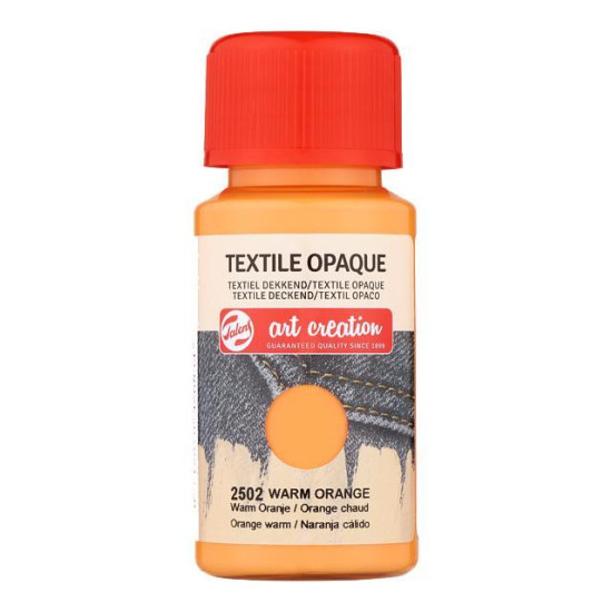 Talens χρώμα textile opaque 2502 warm orange 50ml