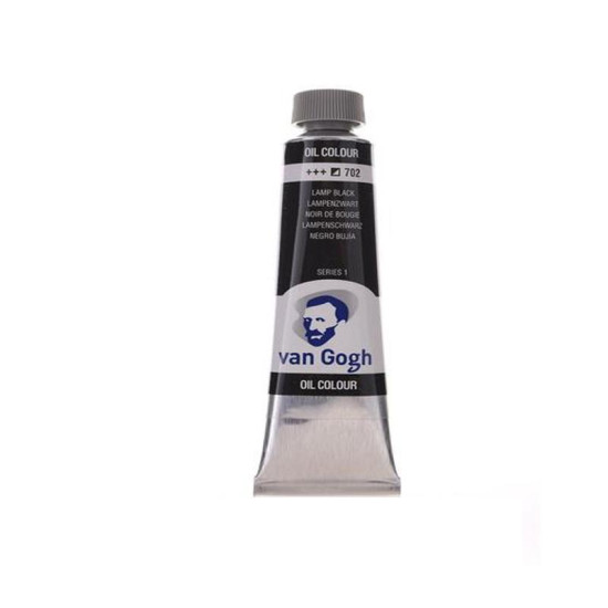 Talens van gogh χρώμα λαδιού 702 lamp black 20ml