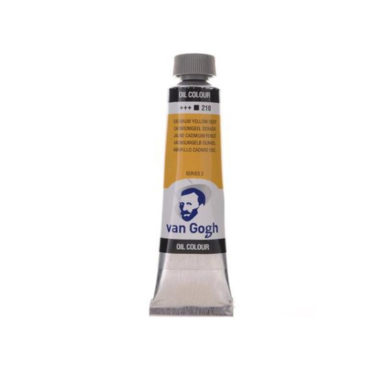 Talens van gogh χρώμα λαδιού 210 cadmium yellow deep 20ml