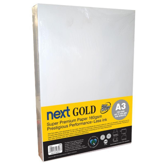 Next Gold A3 160γρ. 250φ. premium copy paper