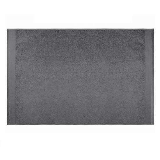 Πετσέτα μονόχρωμη 100% βαμβάκι πεννιε 550gsm 80x150εκ. σκούρο γκρι