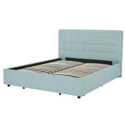 Soho κρεβάτι με αποθηκευτικό χώρο γαλάζιο Υ110x200x160εκ. πλάτος